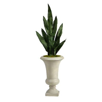3ft. Snake Plant in Sand Colored Urn
