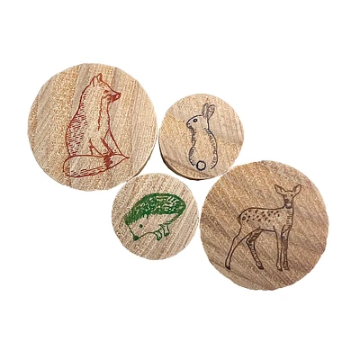 Animals Round Wood Stamps by Recollections™