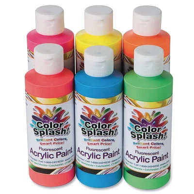 Color Splash!® Neon 6 Color Acrylic Paint Set