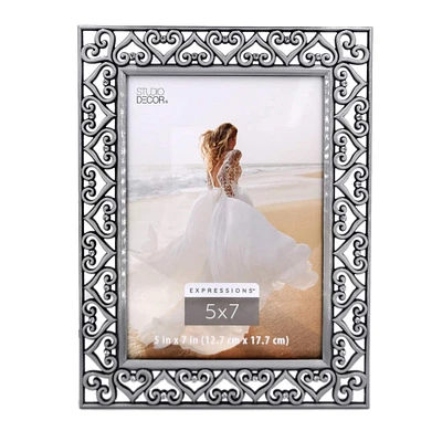 Pewter Hearts Jeweled Frame, Expressions™ by Studio Décor®