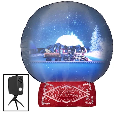 7.5ft. Airblown® Inflatable Christmas Living Projection Snow Globe