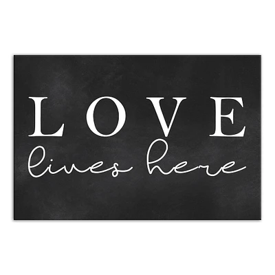 Love Lives Here Canvas Art