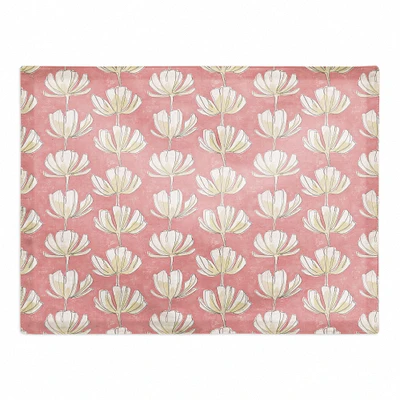 Pink Floral Pattern 18" x 14" Cotton Twill Placemat