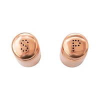 3.5" Hammered Copper Finish Salt & Pepper Shaker Set