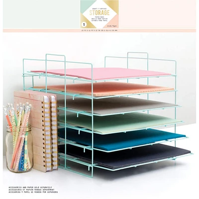 American Crafts™ Crate Paper Desktop Storage Paper Rack