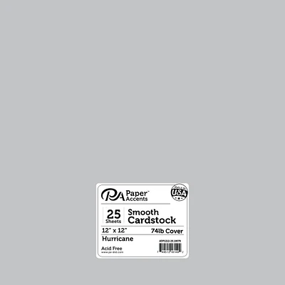 PA Paper™ Accents 12" x 12" Smooth Cardstock Paper, 25 Sheets