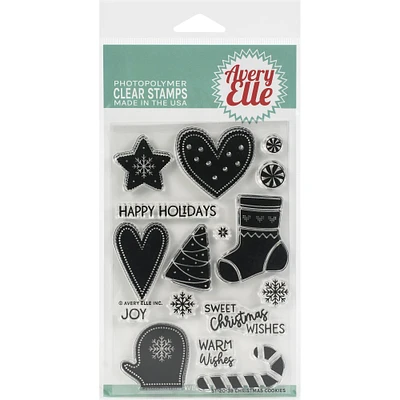 Avery Elle Christmas Cookies Clear Stamp Set