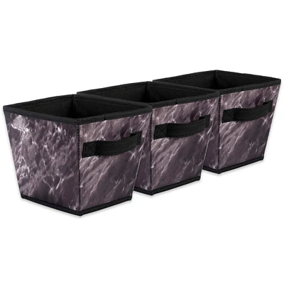 DII® Medium Black Trapezoid Laundry Bin Set, 3ct.