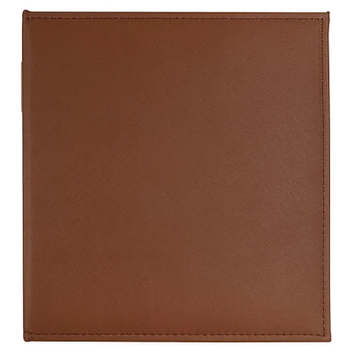 Brown Saffiano D-Ring Scrapbook Album by Recollections®