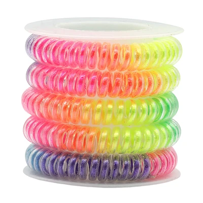 12 Packs: 5 ct. (60 total) Rainbow Coil Bracelets by Creatology™