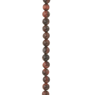 Red & Brown Tiger Eye Round Beads, 6mm by Bead Landing™