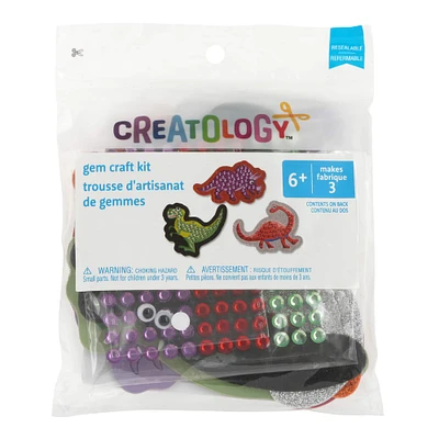 12 Pack: Dino Gem Craft Kit by Creatology™