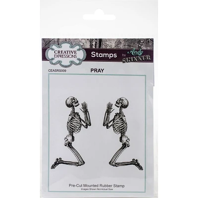 Creative Expressions By Andy Skinner Pray Rubber Stamp