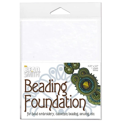 The Beadsmith® 4'' x 5.5'' White Beading Foundation