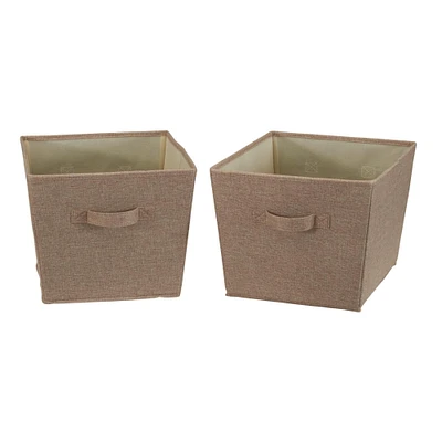 Household Essentials Tapered Fabric Storage Bins, 2ct.