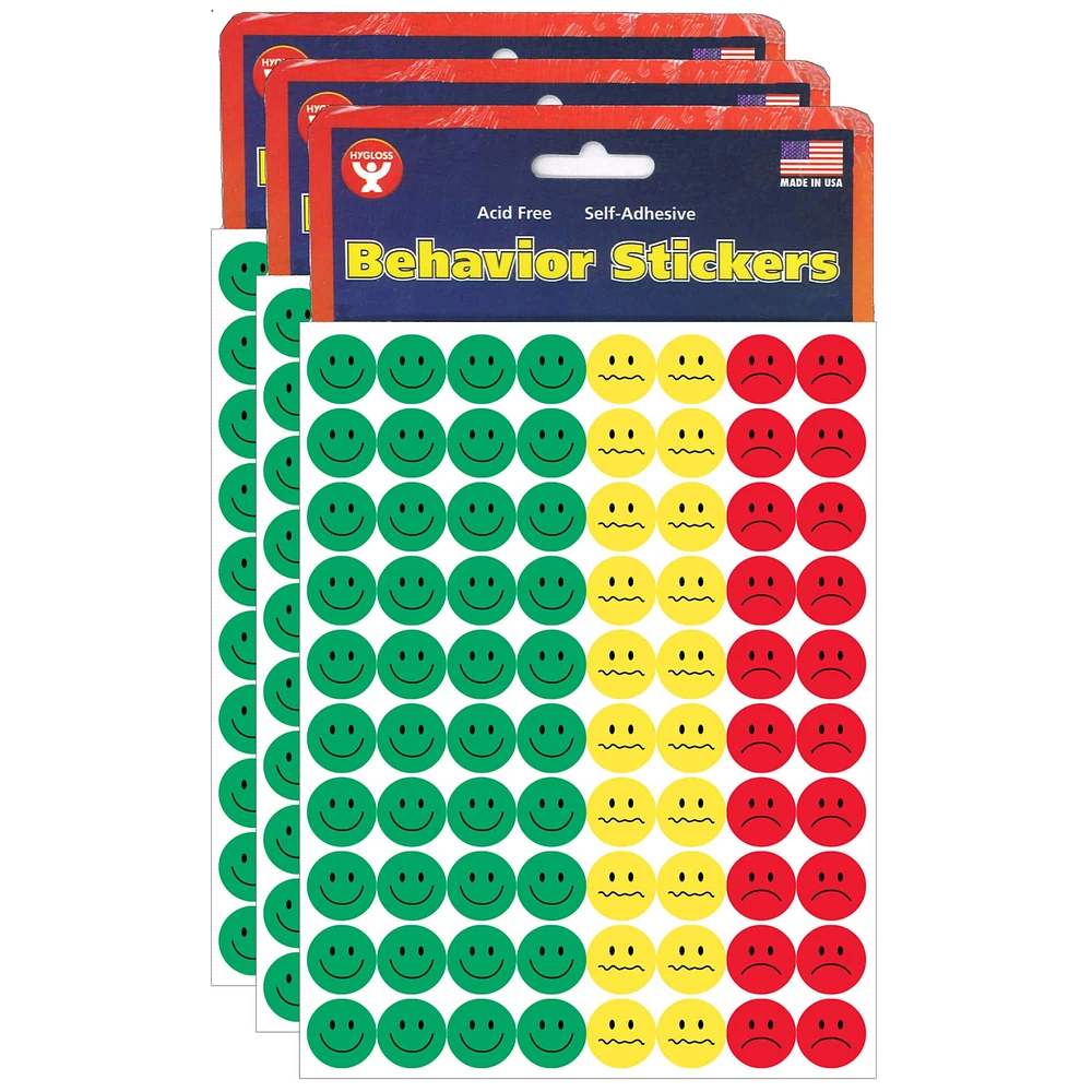 Hygloss® Behavior Stickers, 3 Packs of 1,200