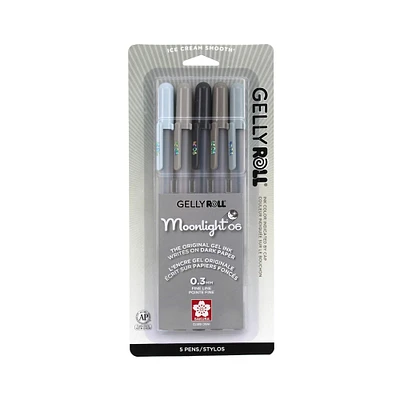 6 Packs: 5 ct. (30 total) Gelly Roll® Moonlight® 06 Fine Point Grays Gel Pens