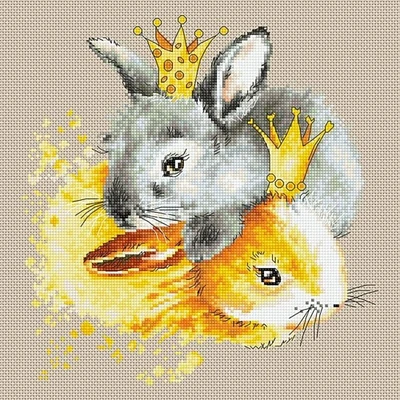 Luca-s Bunnies Counted Cross Stitch Kit