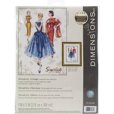 Dimensions® Simplicity Vintage Counted Cross Stitch Kit