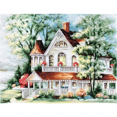 Luca-S The Lake House Counted Cross Stitch Kit
