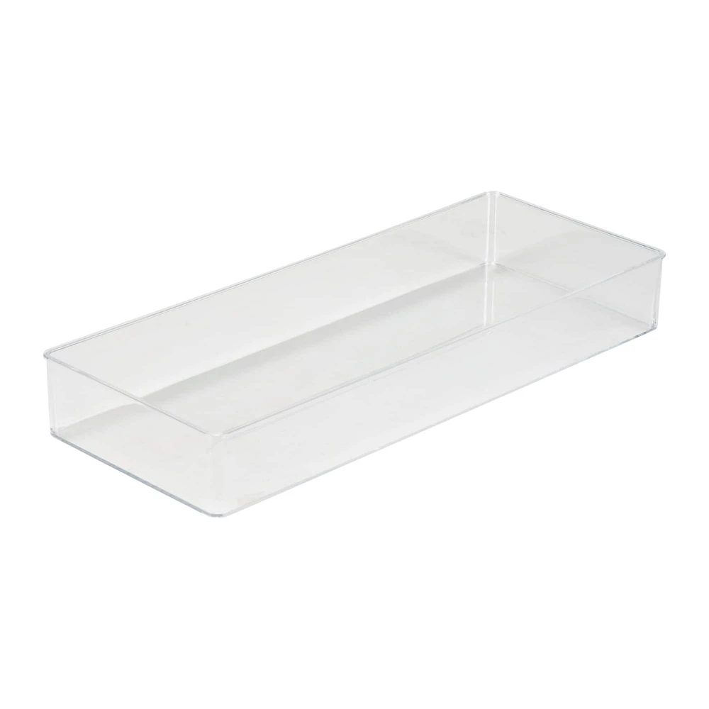 Simplify Long Rectangular Clear Drawer Organizer