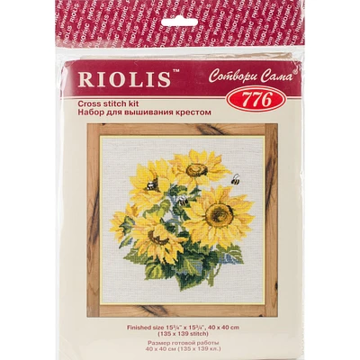 RIOLIS Sunflowers Counted Cross Stitch Kit