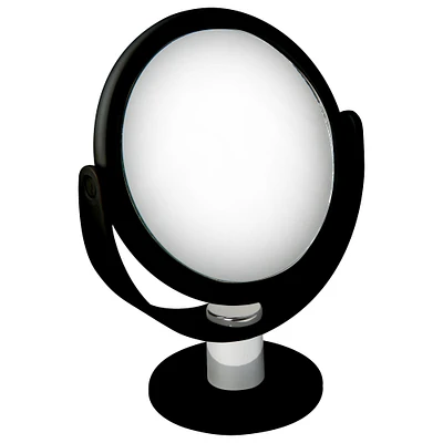 Home Details Dual Sided 10X Magnification Rubberized Vanity Mirror