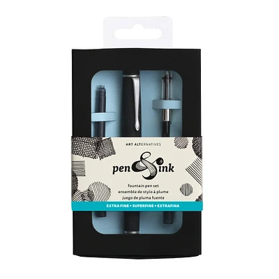 5 Pack: Art Alternatives Pen & Ink Sketch Fountain Pen Set