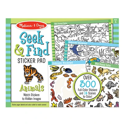 Melissa & Doug® Animal Seek & Find Sticker Pad