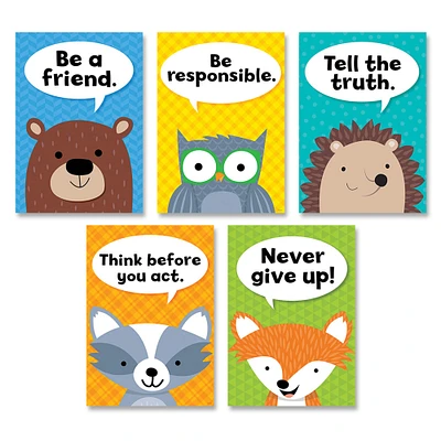 Creative Teaching Press® Inspire U Woodland Friends Character Traits Poster Set, 5ct.