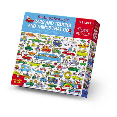 Crocodile Creek® Richard Scarry's® Cars & Trucks & Things That Go 36 Piece Floor Puzzle