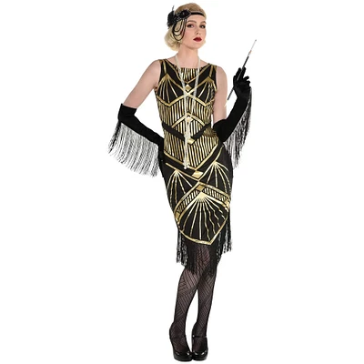 Roaring 20's Art Deco Flapper Adult Costume