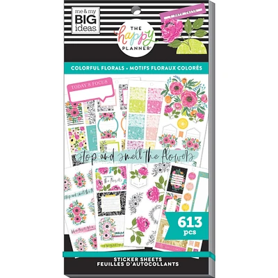 The Happy Planner® Colorful Florals Value Pack Stickers