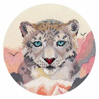 Oven Miniature Snow Leopard Cross Stitch Kit