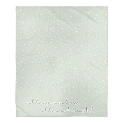 Snowy Calm Bright 50x60 Sherpa Fleece Blanket