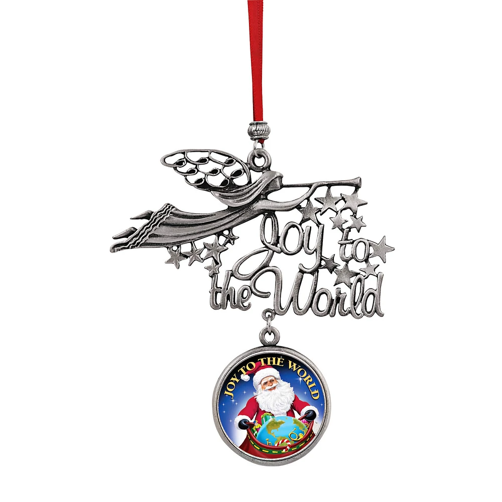 Joy to the World Santa Joy To The World JFK Half Dollar Ornament