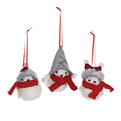 Winter Bird Ornament Set