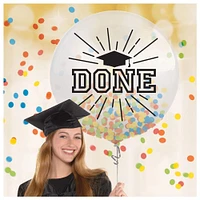 Large Graduation Confetti Balloon, 3ct.