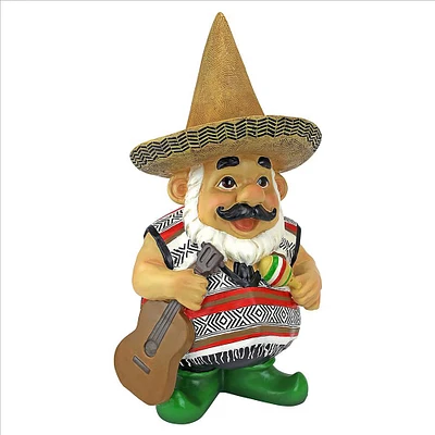 Design Toscano 12" Pancho the Garden Gnome Statue 