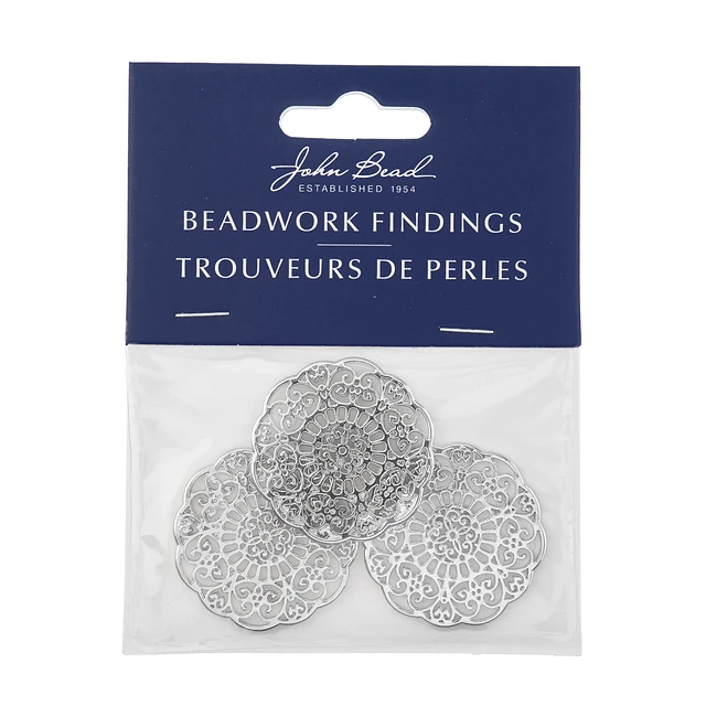 Beadwork Finding - Mandala, 31mm per pair Beadwork Finding - Mandala, 31mm per pair