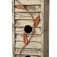 Glitzhome® Tall 3-Tier Distressed Wood Bird House