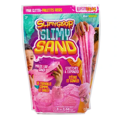 SlimyGloop® 3 lb. Pink Glitter Slimy Sand™