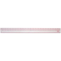 12 Pack: Westcott® C-Thru Zero-Centering English & Metric Ruler, 24"