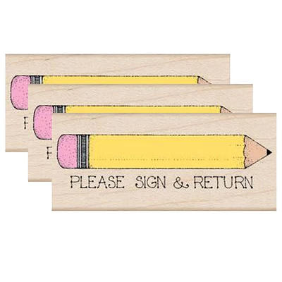 Hero Arts® Please Sign & Return Pencil Woodblock Stamps