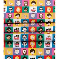 The Big Bang Theory Chibi Portrait Precut Cotton Fabric