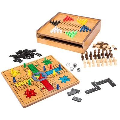 Toy Time 7-in-1 Combo Game Board & Piece Set