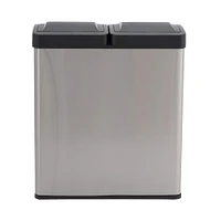 Household Essentials Dual Compartment Trash Can with Motion Sensor