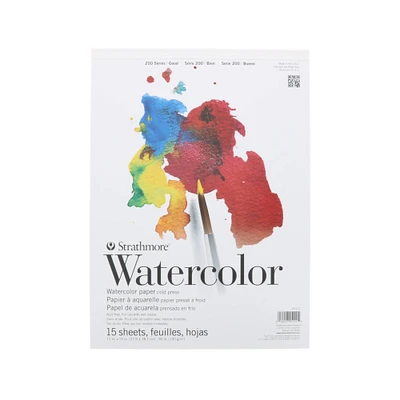 Strathmore® 200 Series Cold-Pressed Watercolor Paper Pad