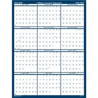 18" x 24" Laminated Reversible Academic Wall Calendar 