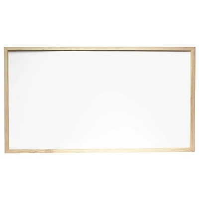 Leisure Arts® Home Unfinished Wood 20" x 36" Framed Dry Erase Sign